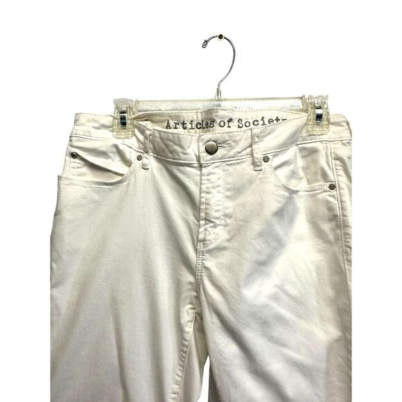 Articles of Society White Denim Skinny Jeans Size 31 EUC Preppy Minimalist - Picture 2 of 5